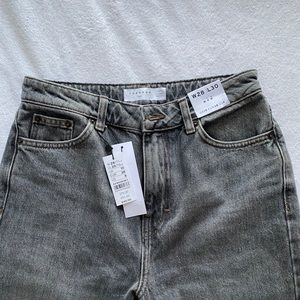 Ripped gray mom jeans from Topshop. Brand new